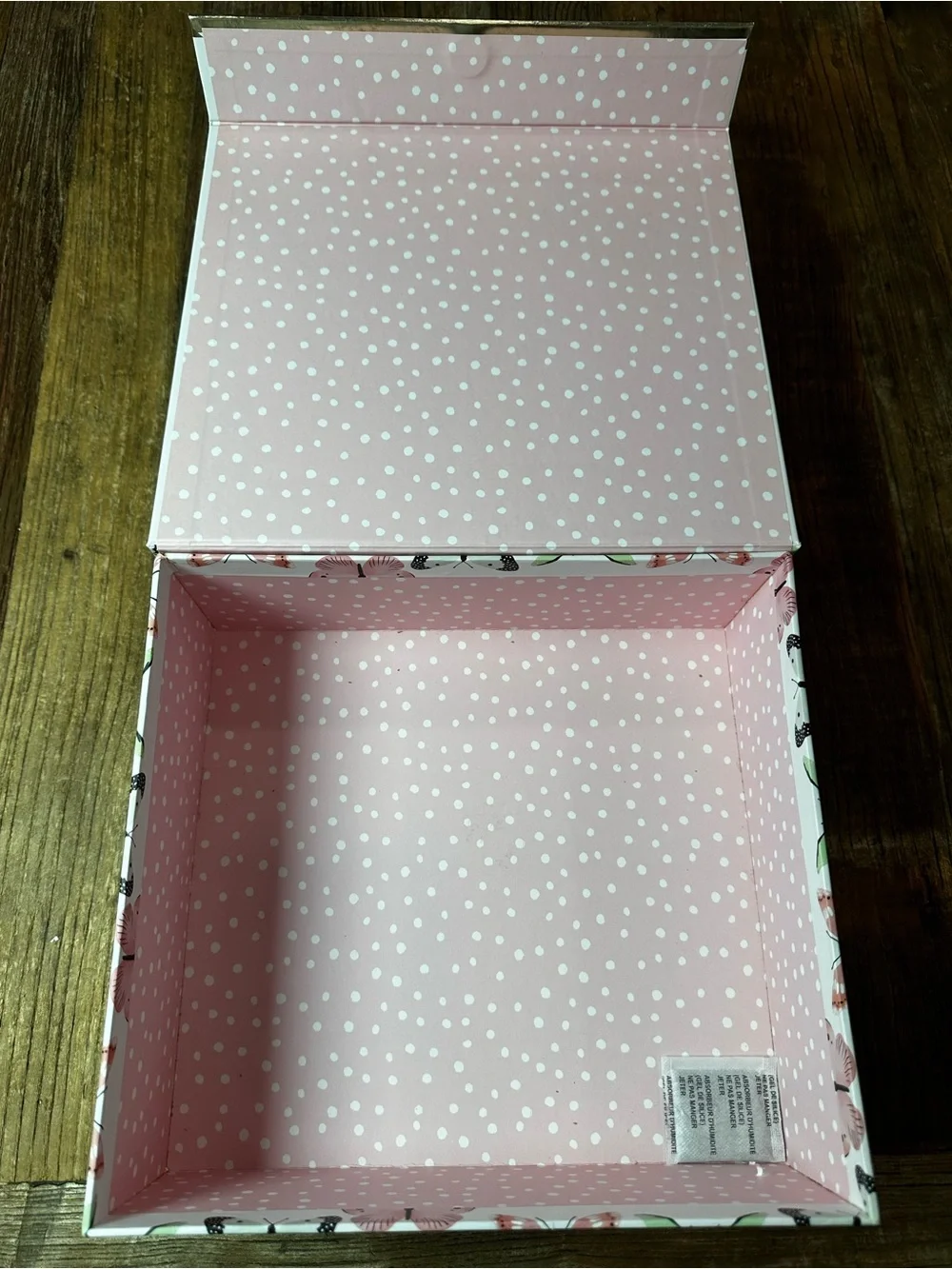 Butterfly Canvas Storage Box Set - Mint Green & Coral